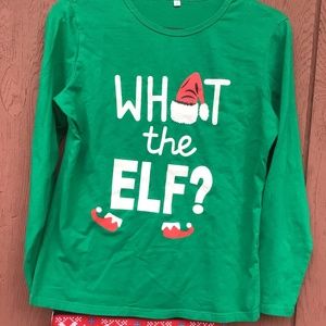 WHAT THE ELF? 🤣Christmas small green top / t-shirt 🎄